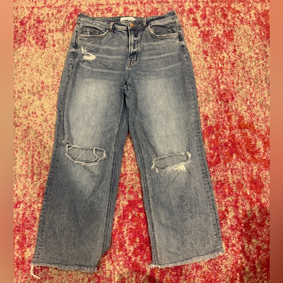 Risen Distressed Blue Jeans - Picture 1 of 6